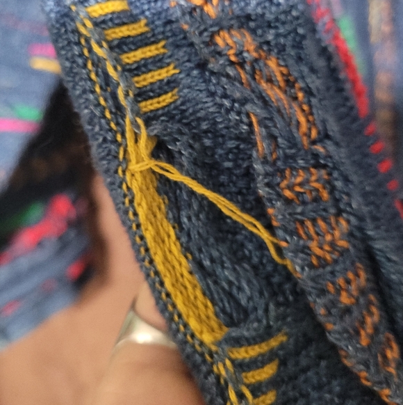 Vintage Colorful 3D Knit Mens COOGI Cardigan - Picture 5 of 7